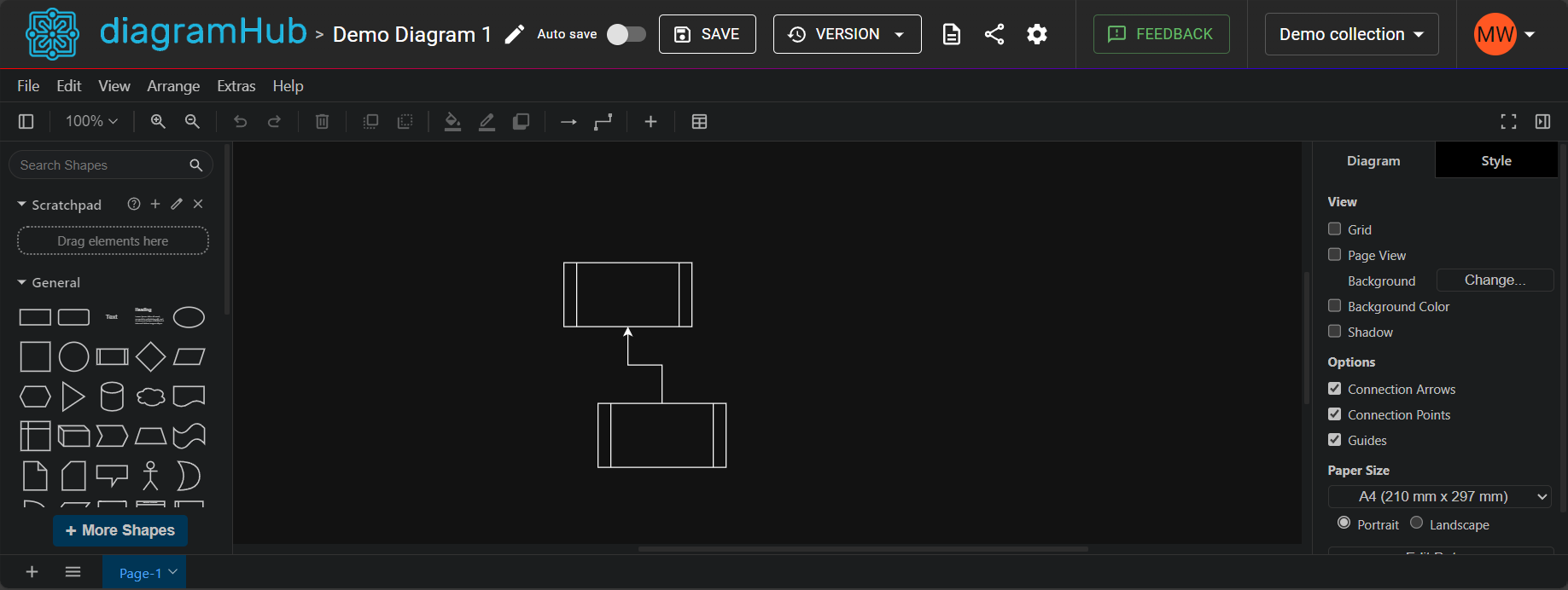 diagramHub Edit Screen